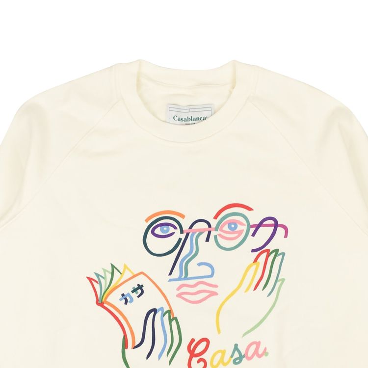 Casablanca Printed Crewneck Sweatshirt Fugita San