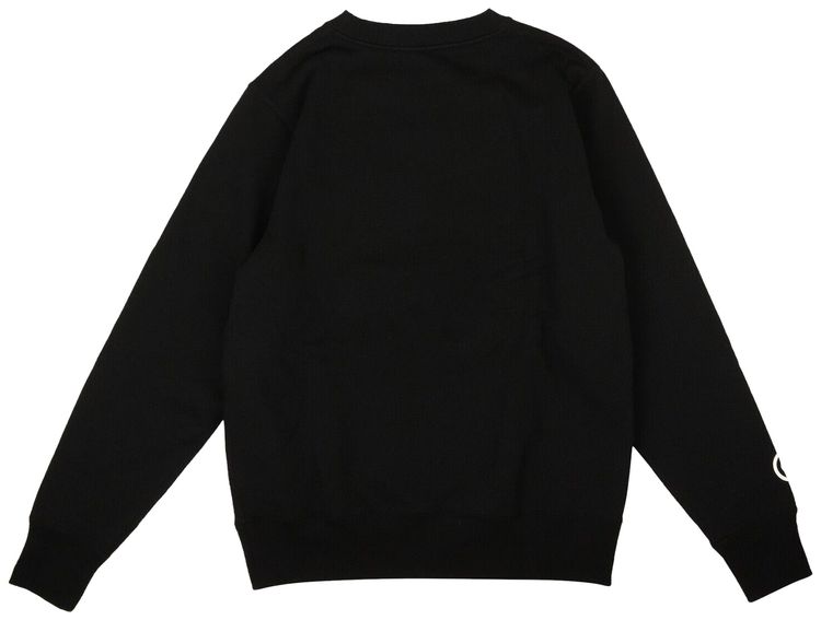 BAPE Shark Embroidery Crewneck Sweater Black
