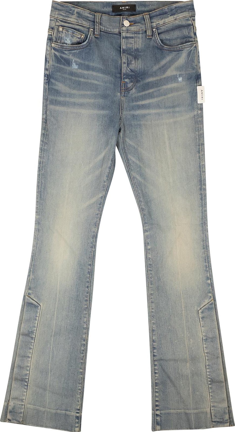 Buy Amiri Stack Flair Leg Jeans 'Clay Indigo' - PF22MDF093 408 CLAY | GOAT