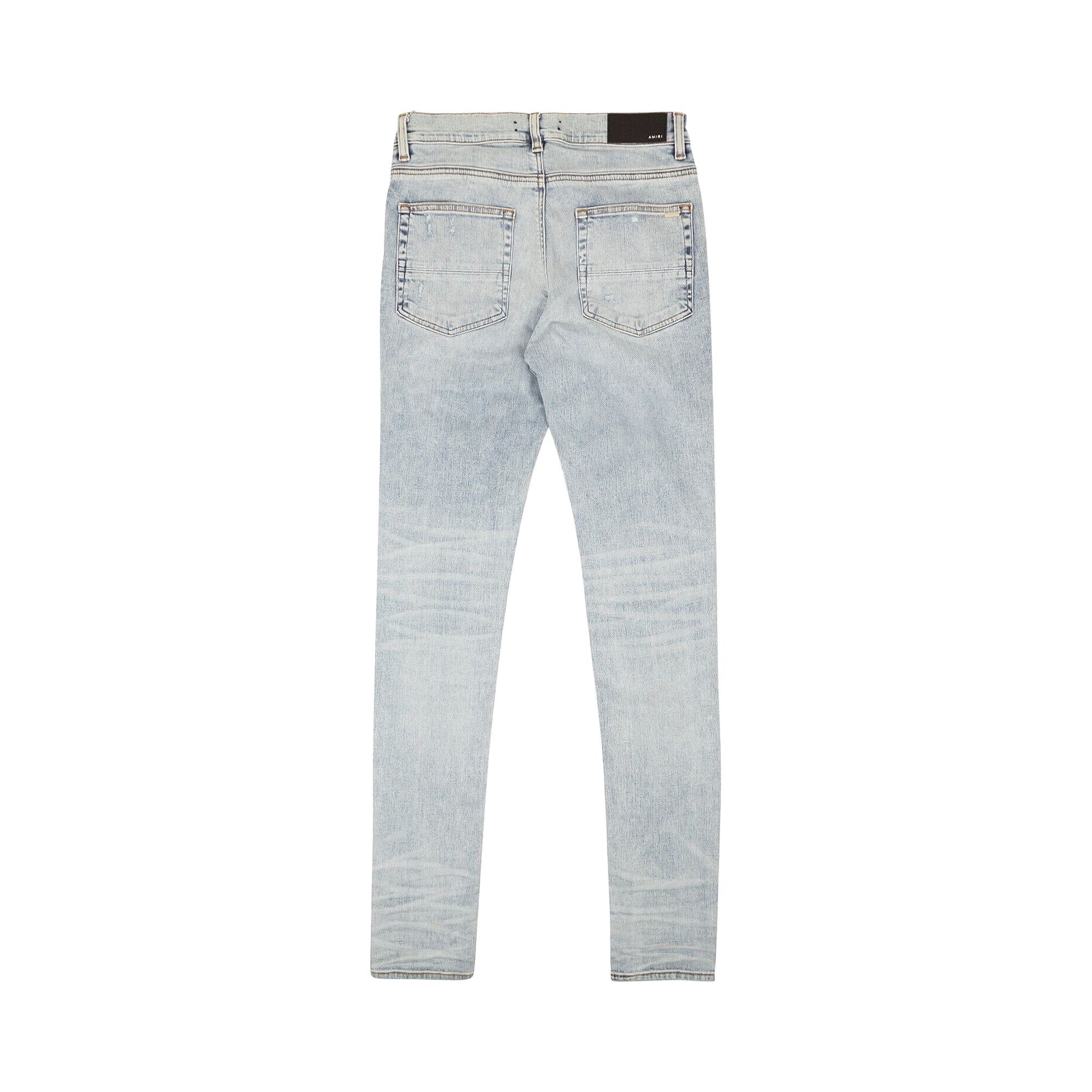 Buy Amiri MX1 Iridescent Skinny Jeans 'Vintage Blue' - MDS059 489