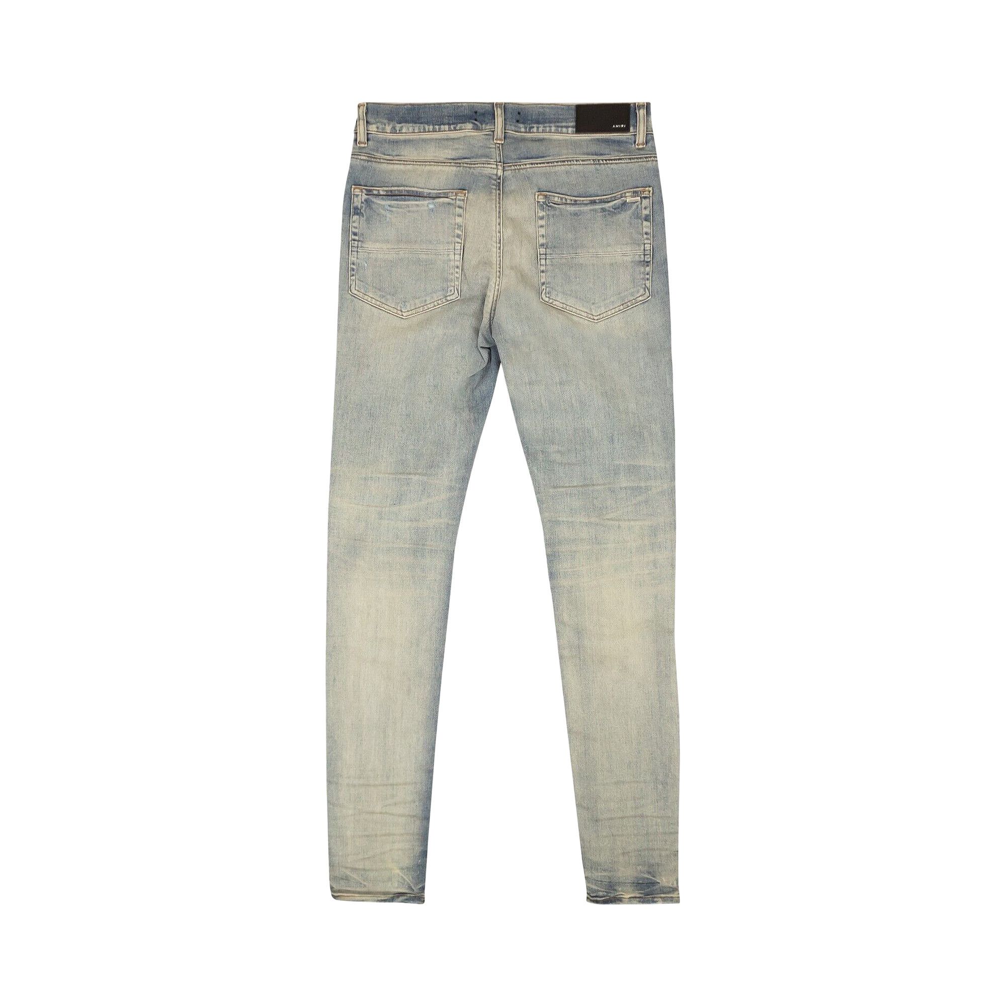 Buy Amiri Rainbow Patch Skinny Jeans 'Indigo Blue' - MDS021 408