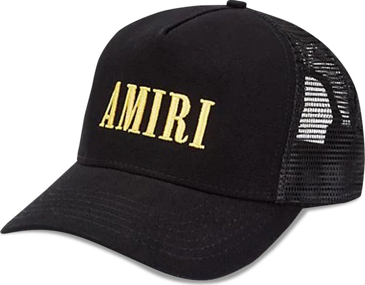 Amiri Core Logo Trucker Hat Black