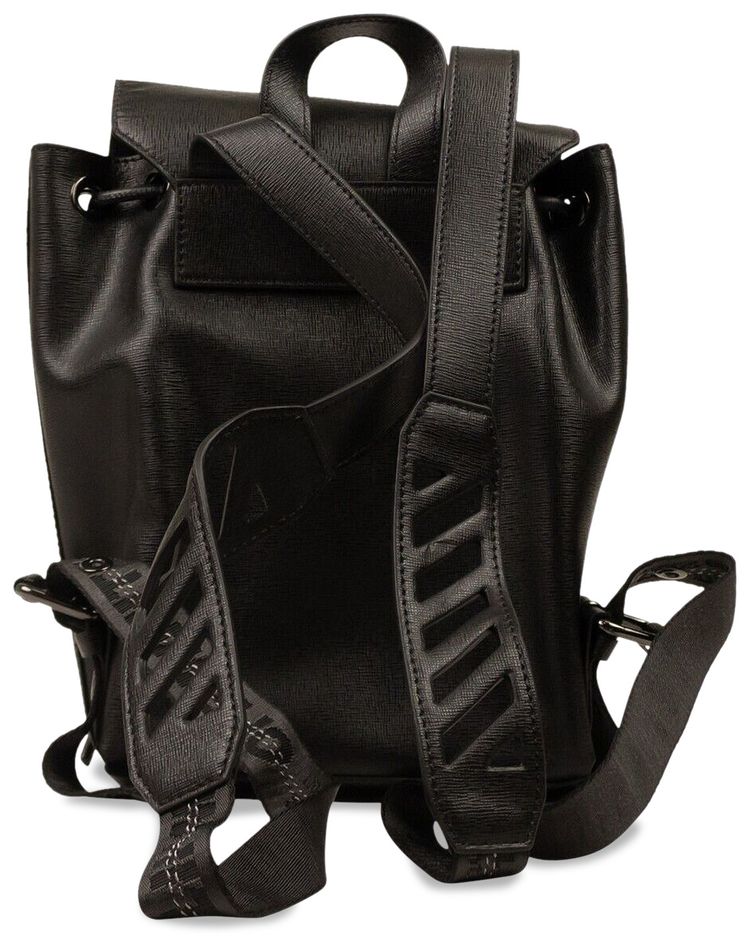 Off White Diag Binder Backpack Black