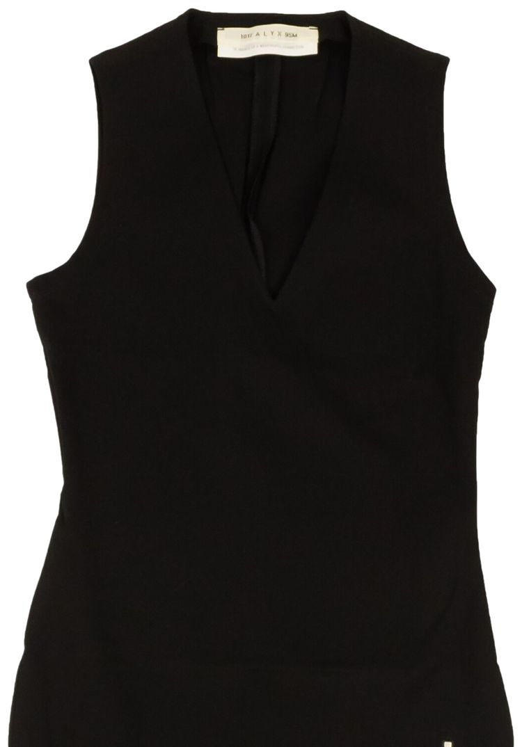 1017 ALYX 9SM Zip Detail Fitted Mini Dress Black