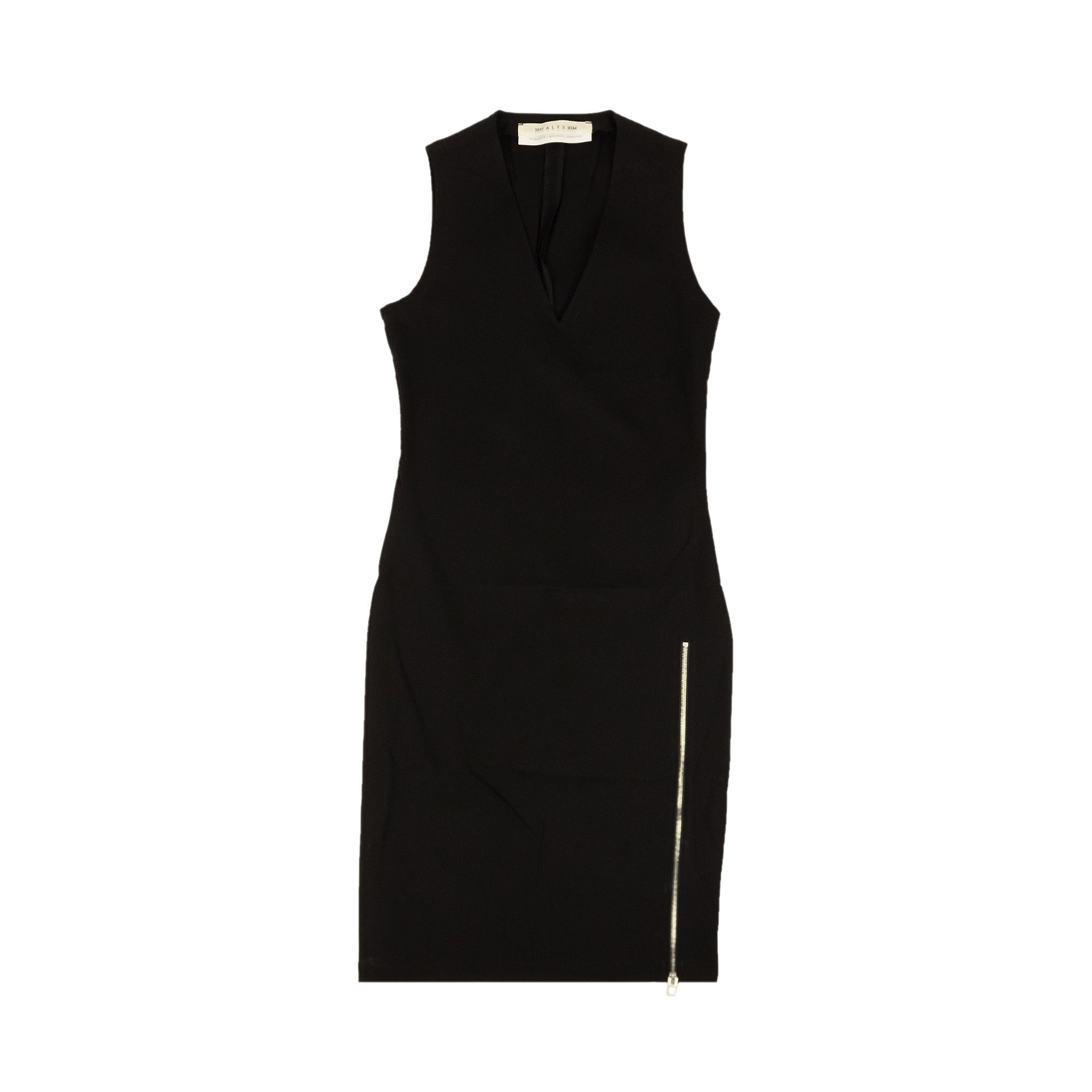Buy 1017 ALYX 9SM Zip Detail Fitted Mini Dress 'Black