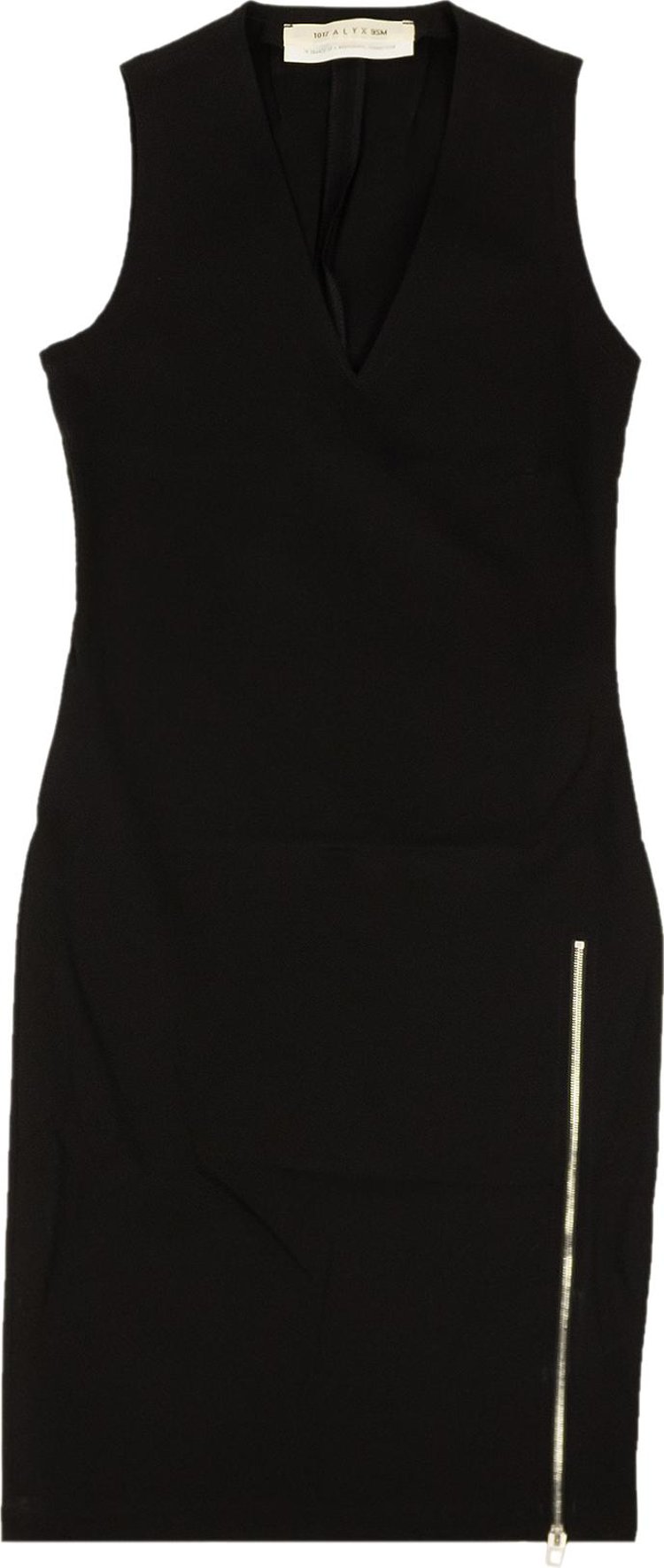 1017 ALYX 9SM Zip Detail Fitted Mini Dress 'Black'