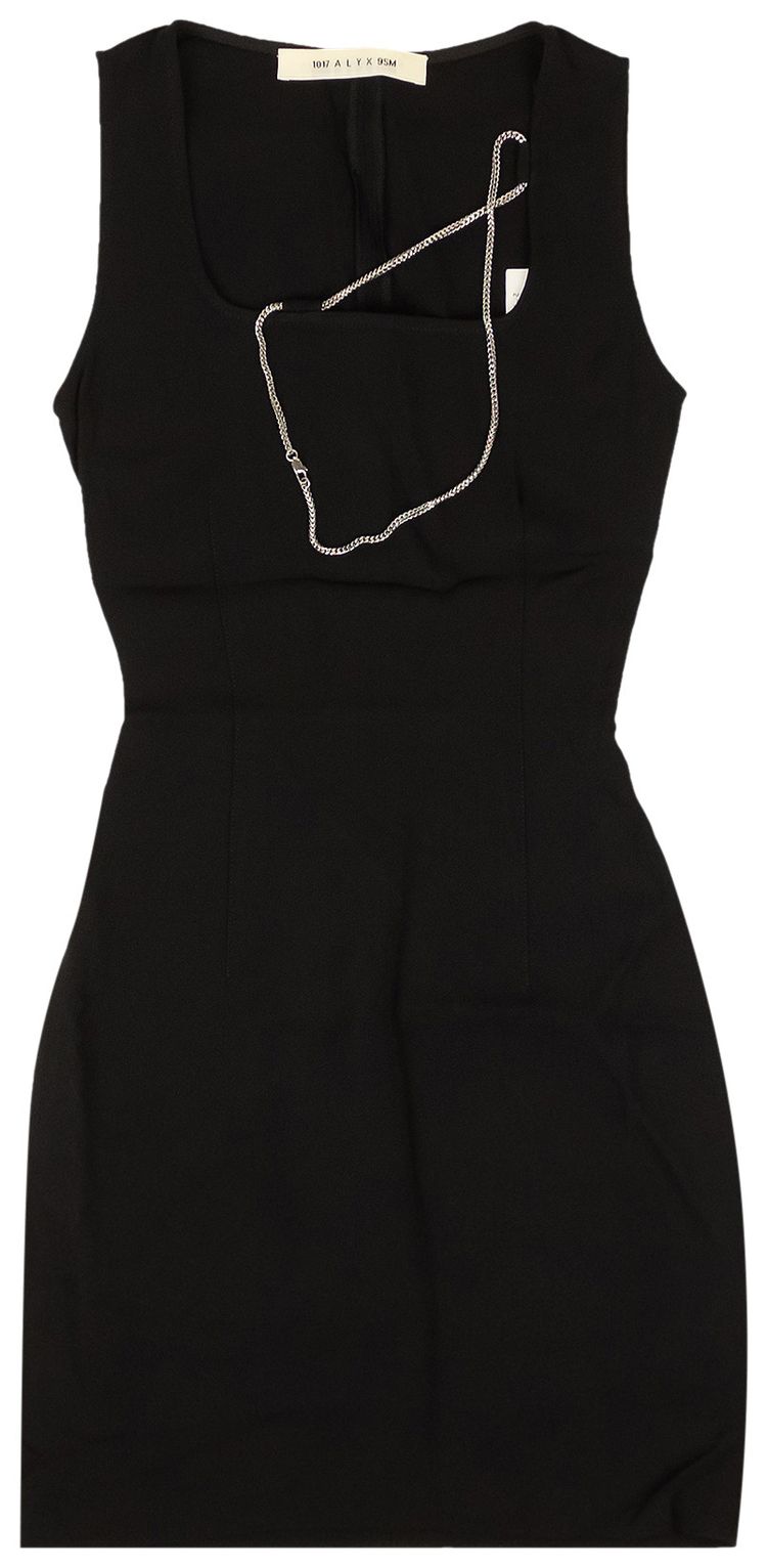 1017 ALYX 9SM Sleeveless Chain Collar Detail Mini Dress 'Black'