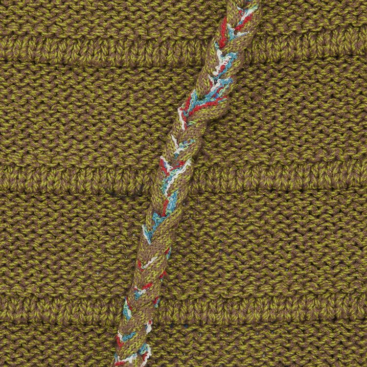 Ader Error Knit Cami Cropped Top MulticolorBrown