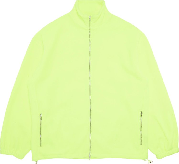 Vetements Fleece Zip Up Jacket 'Fluo Yellow'