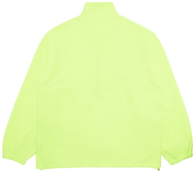 Vetements Fleece Zip Up Jacket Fluo Yellow