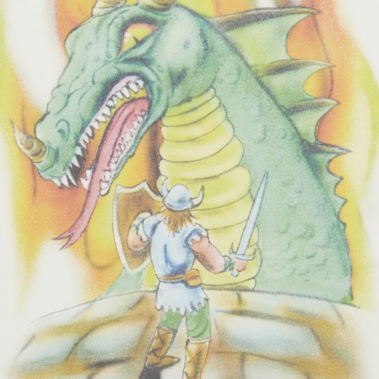 ERL Dragon Print T Shirt WhiteOrange