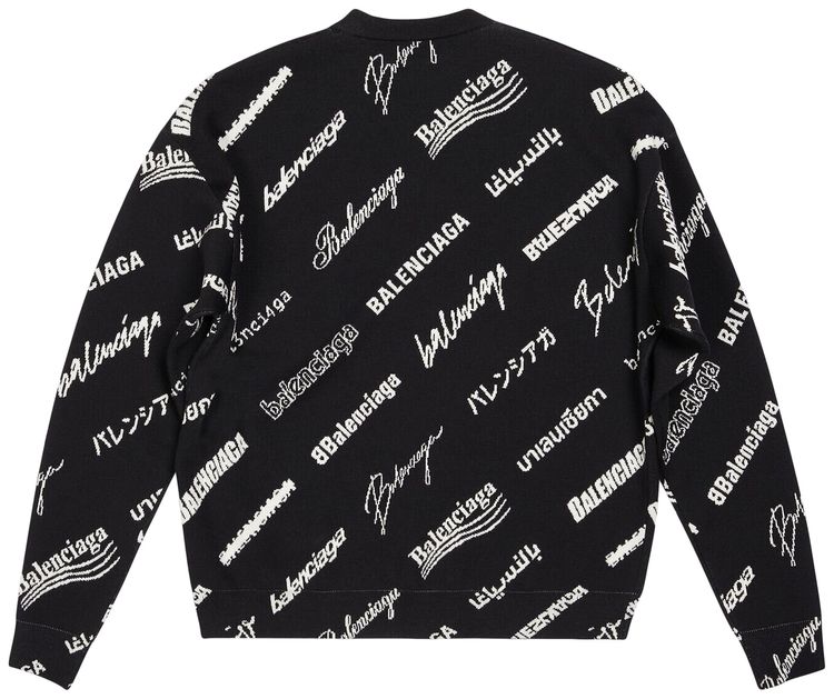 Balenciaga Crewneck BlackWhite
