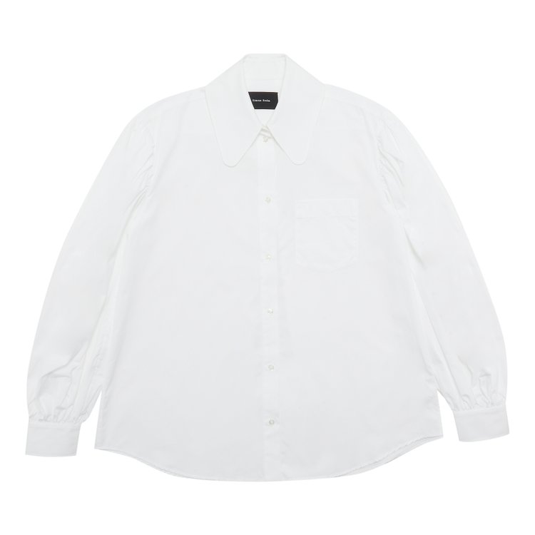 Simone Rocha Long Puff Sleeve Button Up Shirt 'White'