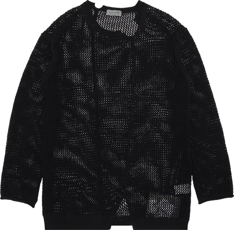 Yohji Yamamoto Pour Homme Pattern Long-Sleeve Pocket Shirt 'Black'