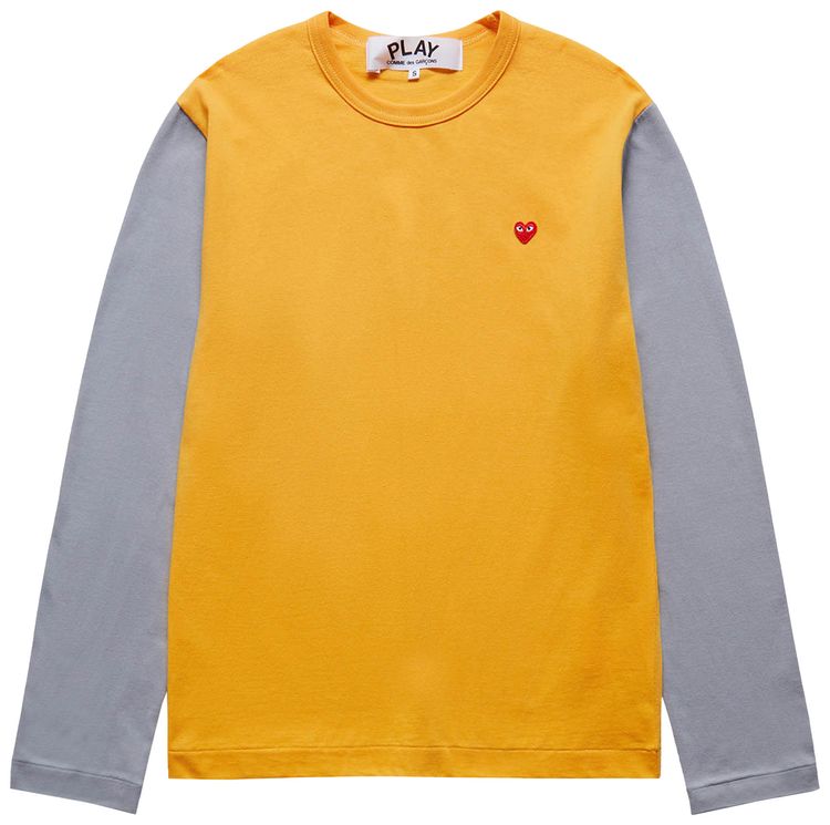Comme des Garcons PLAY T Shirt YellowGrey
