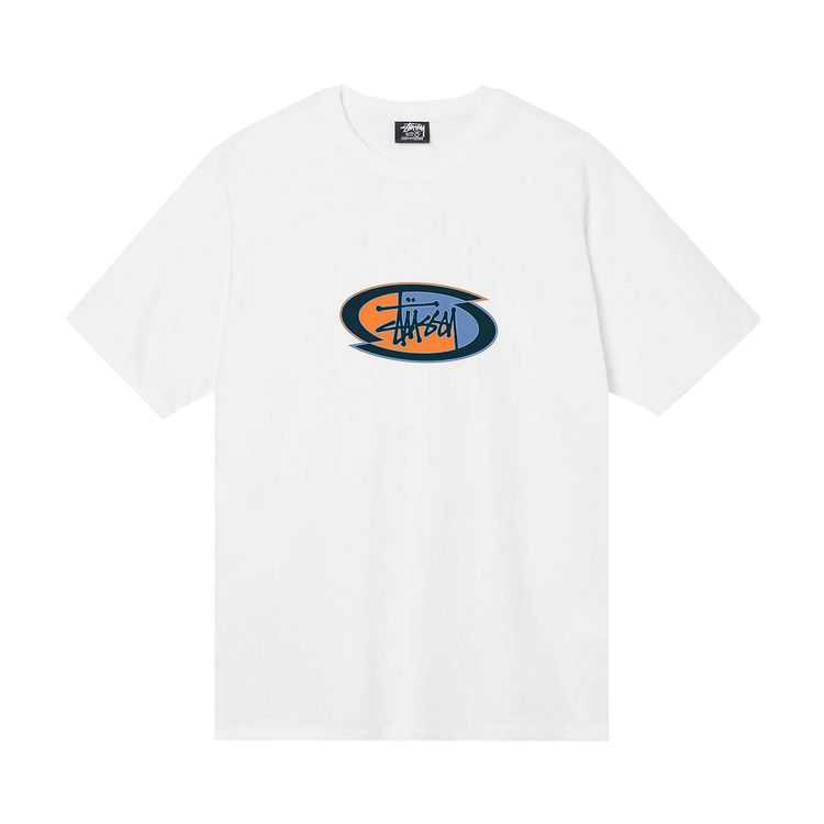 Stussy Split Oval Tee White