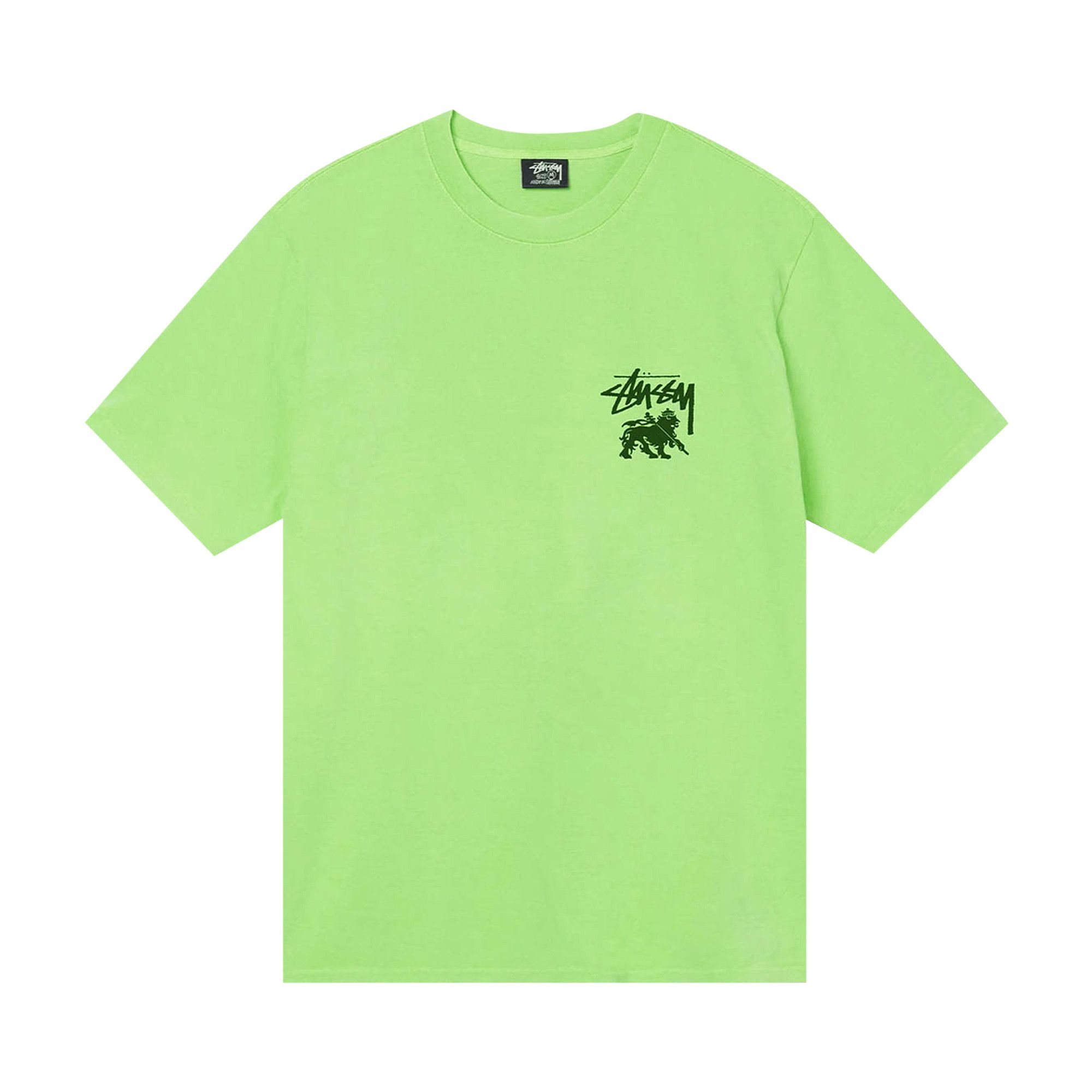 Buy Stussy Rasta Dot Pigment Dyed Tee 'Green' - 1904770 GREE | GOAT