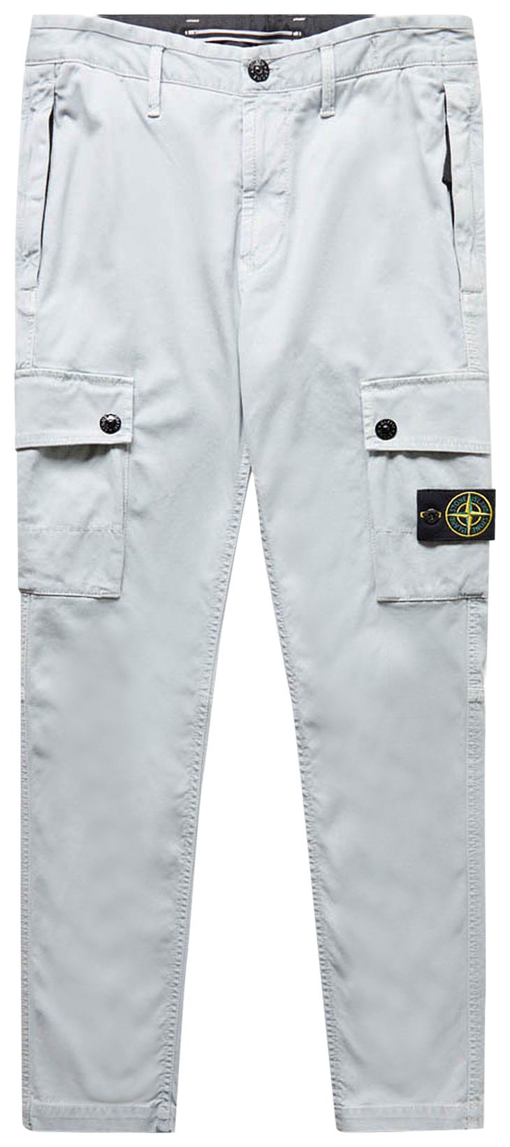 Stone Island Compass Patch Cargo Pants White