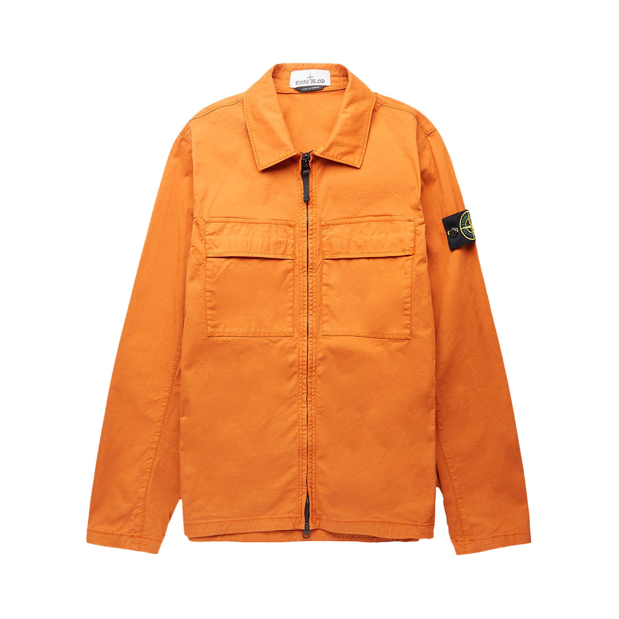 Buy Stone Island Compass Logo Shirt Jacket 'Orange' - 781510210