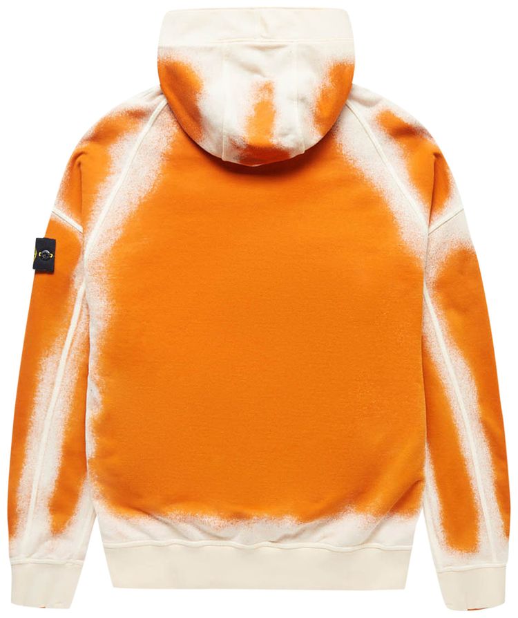 Stone Island Half Zip Hoodie Orange