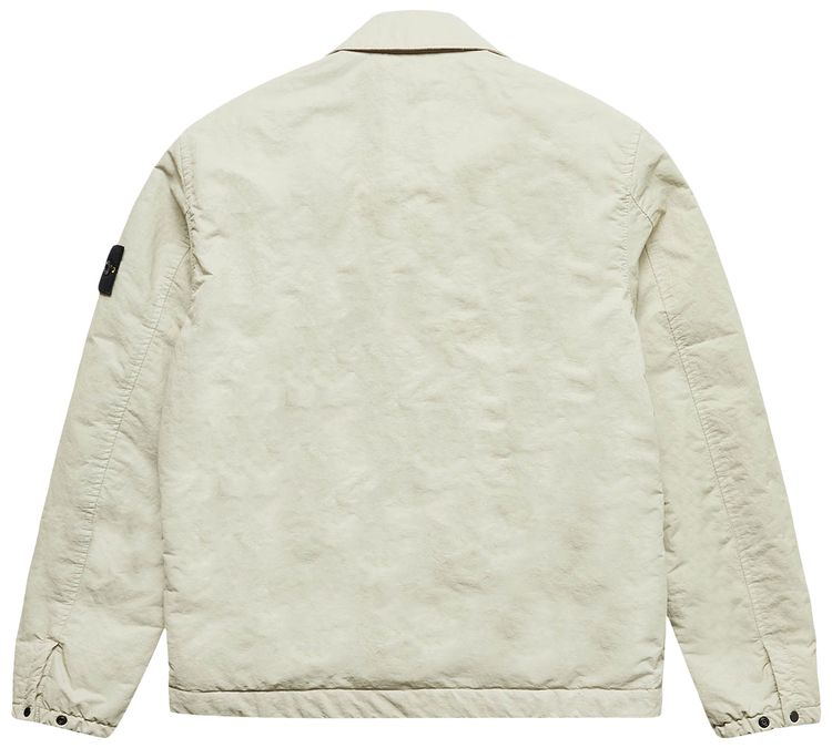 Stone Island Compass Patch Zipped Jacket Cream