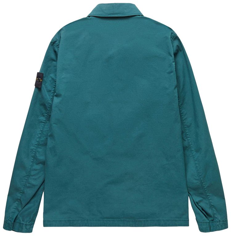 Stone Island Compass Logo Shirt Jacket Green