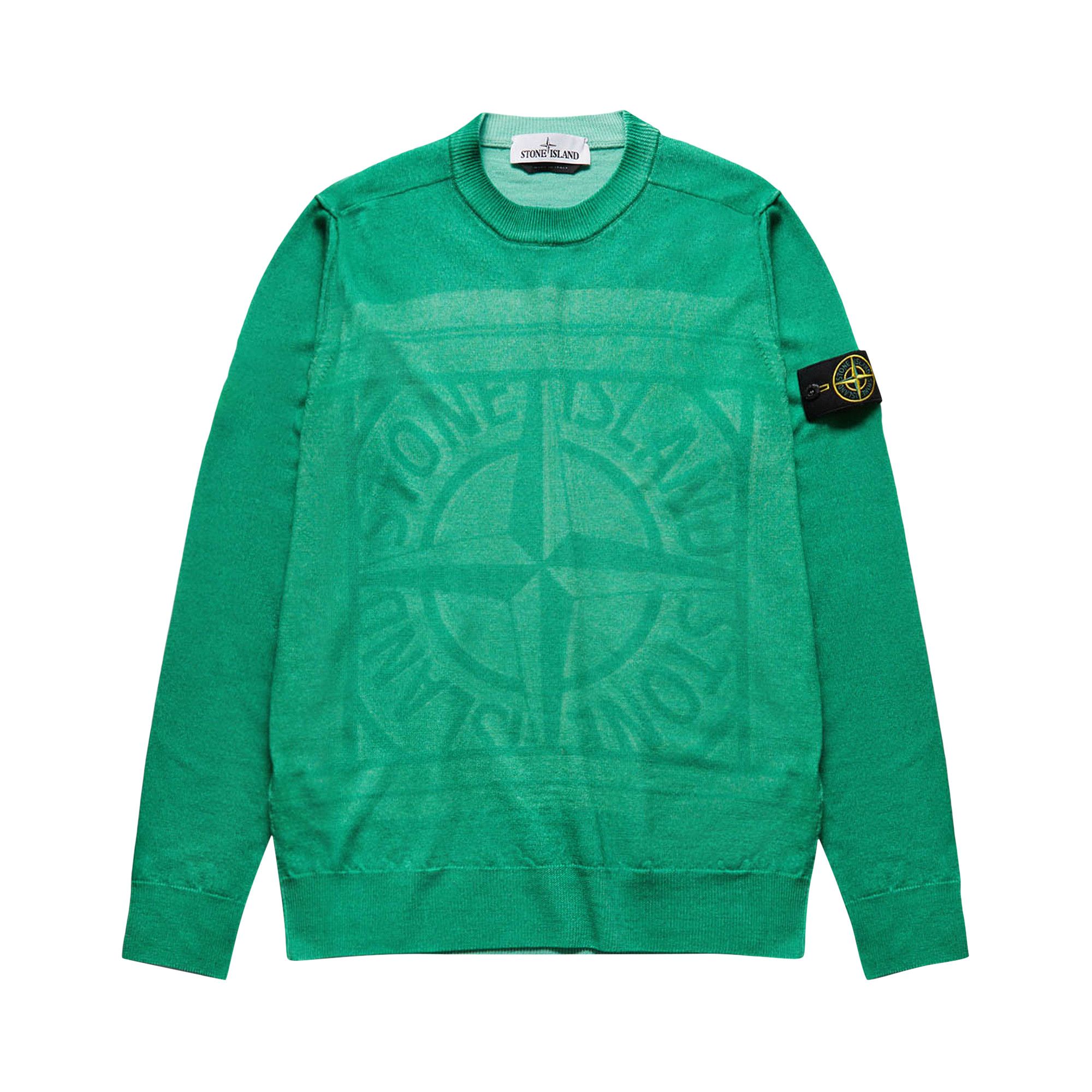 Buy Stone Island Reversible Sweater 'Green' - 7515570A8 V0050
