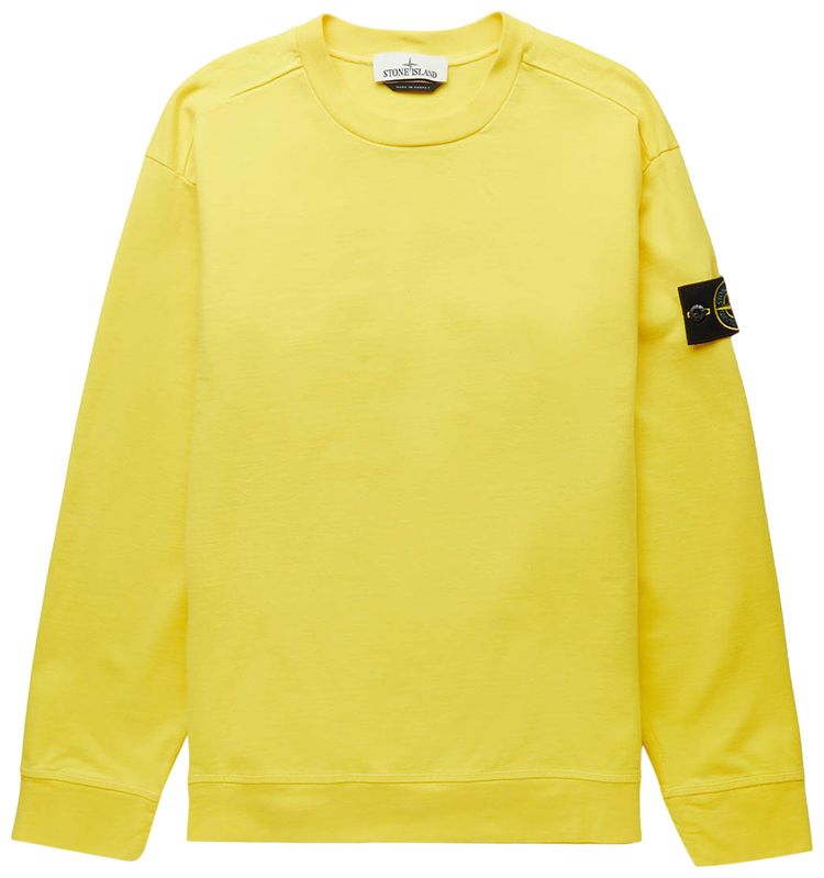 Stone Island Compass Patch Sweatshirt Yellow