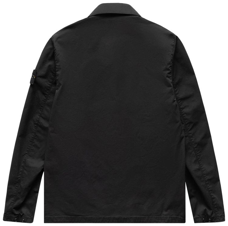 Stone Island Compass Logo Shirt Jacket Black