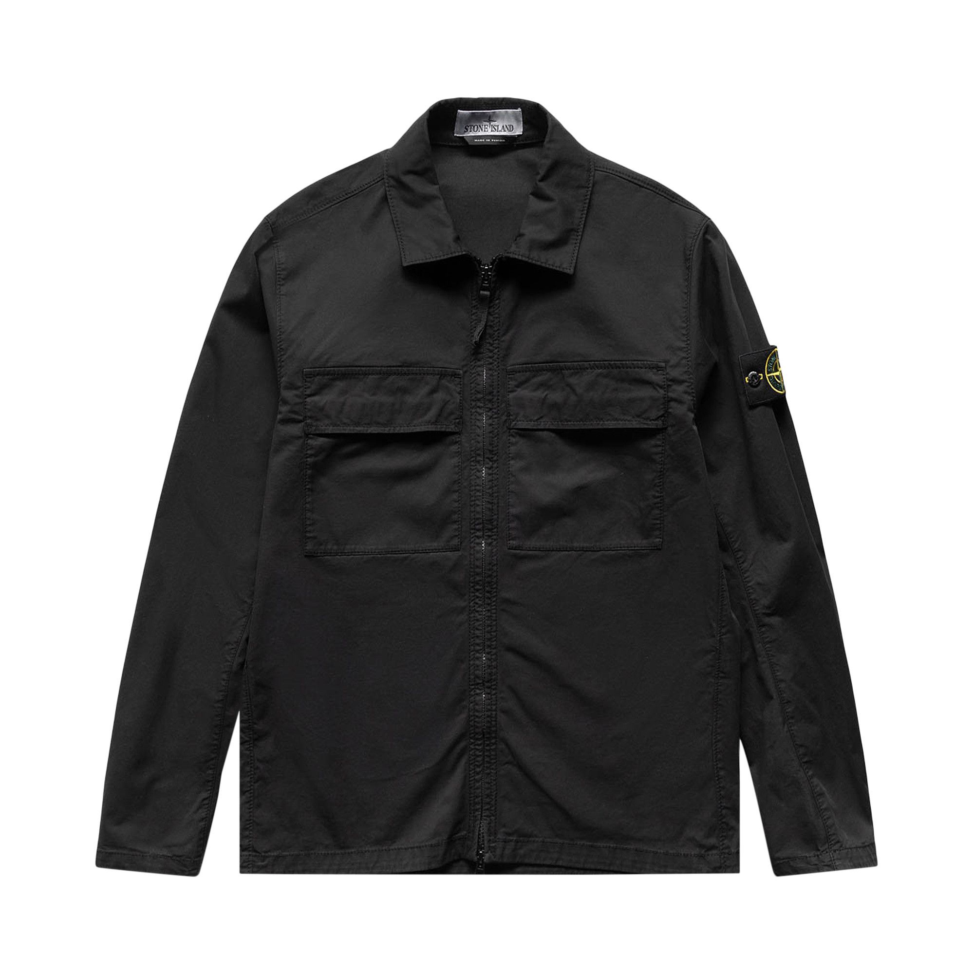 Buy Stone Island Compass Logo Shirt Jacket Black 781510210 V0029 GOAT SA