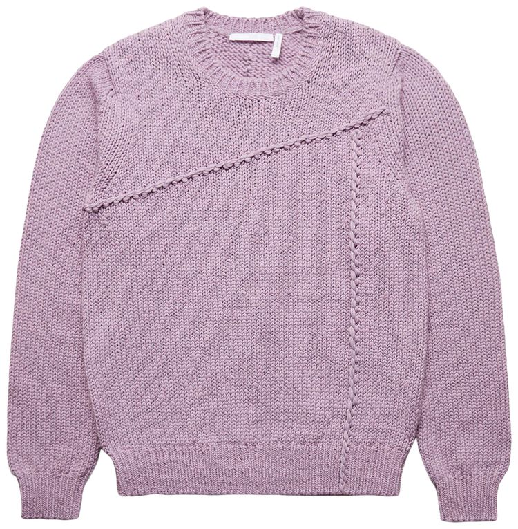 Helmut Lang Seamed Crew Knit Wisteria