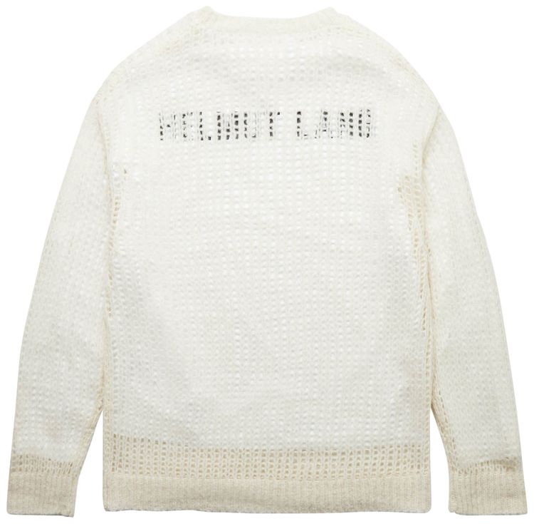 Helmut Lang Crewneck Knit Jumper Ivory