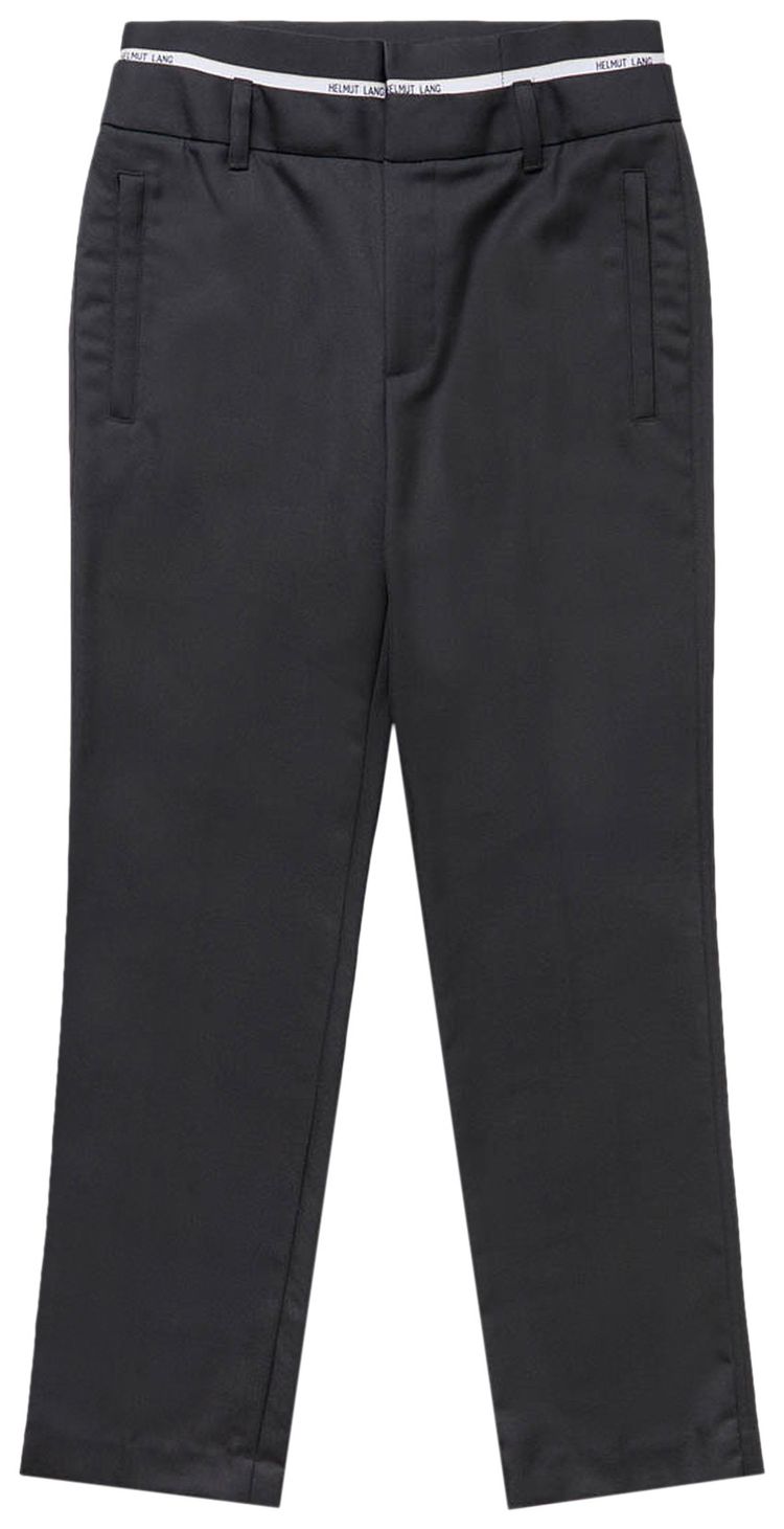 Helmut Lang Logo Band Pants Black