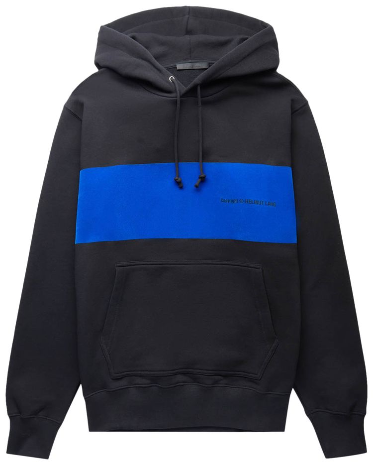 Helmut Lang Flocked Hoodie Black