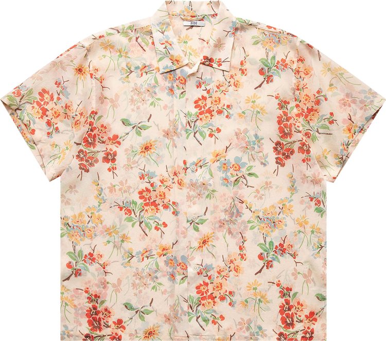 Bode Flowering Crabapple Short-Sleeve Shirt 'Multicolor'