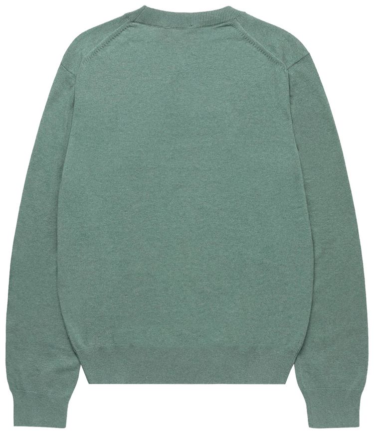APC Marvin Logo Embroidered Sweatshirt Heathered Green