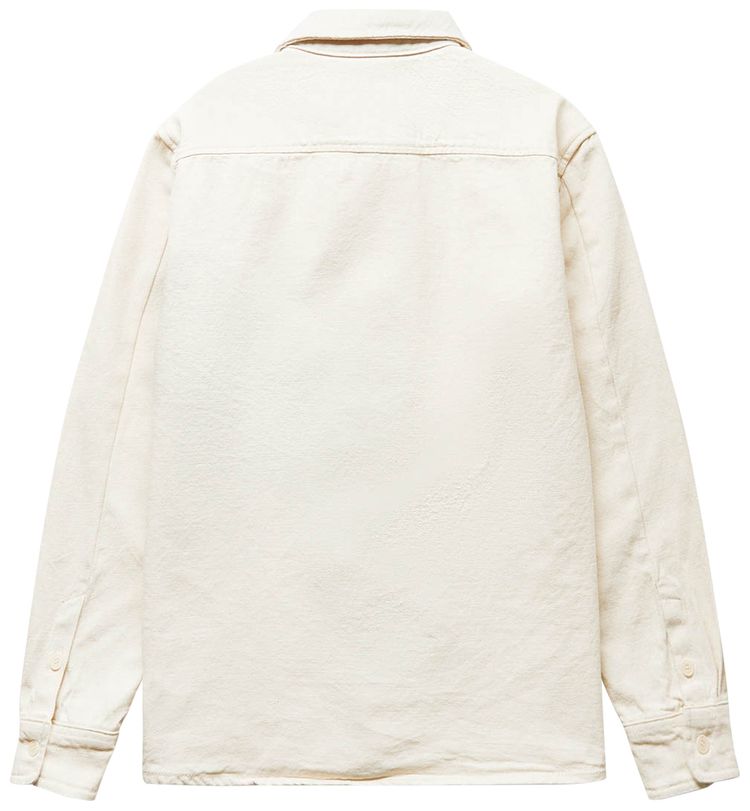 APC Victorio Denim Logo Overshirt Ecru