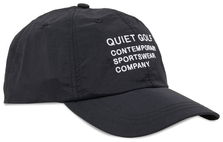 Quiet Golf Sportswear Nylon Hat Black