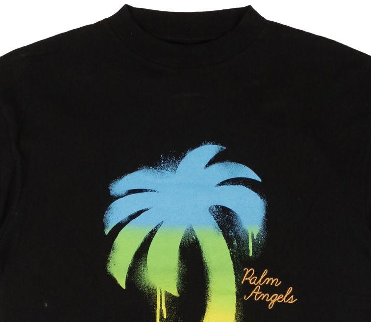Palm Angels The Palm Classic Tee BlackGreen