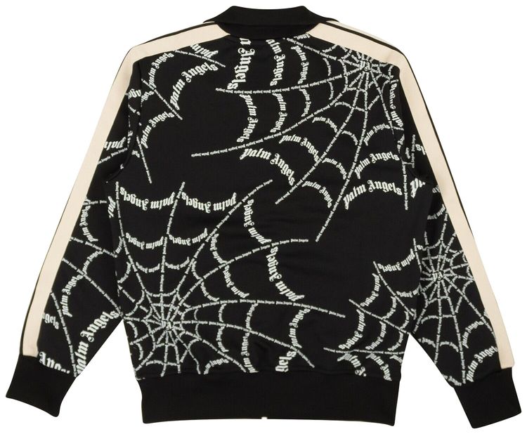 Palm Angels Spider Web Classic Track Jacket BlackWhite