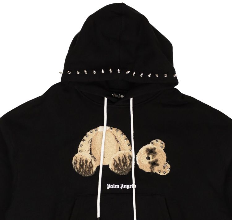 Palm Angels PA Punk Bear Hoody BlackBrown