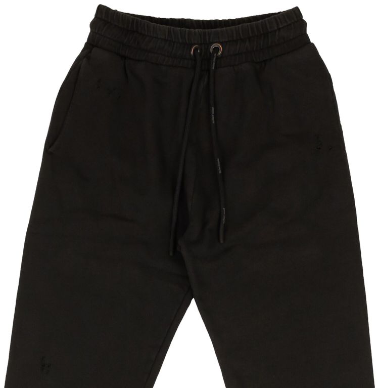 Palm Angels GD Graffiti Flames Sweatpants BlackRed