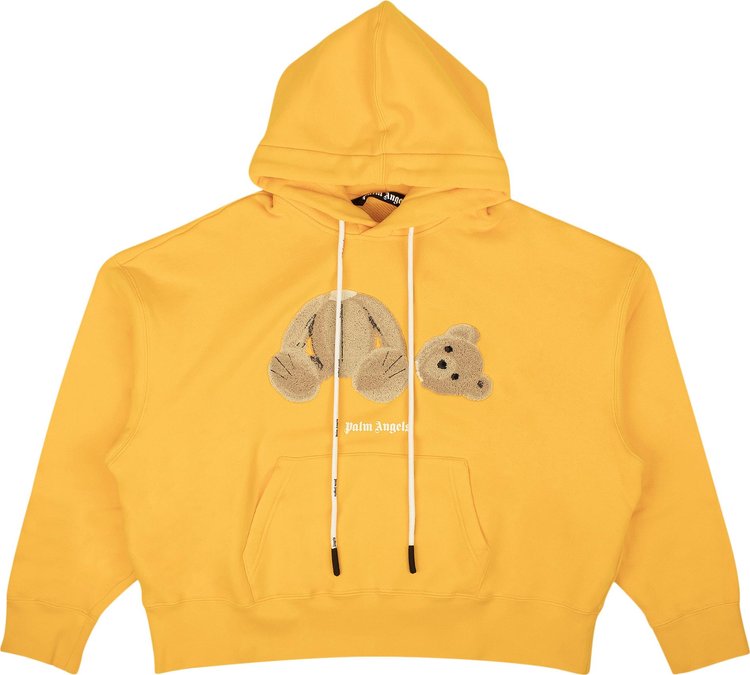 Buy Palm Angels Bear Hoodie 'Ocher Yellow/Brown' - PMBB058F22FLE0081660 ...