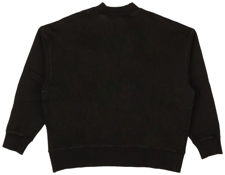 Palm Angels Burning Logo Crewneck BlackWhite