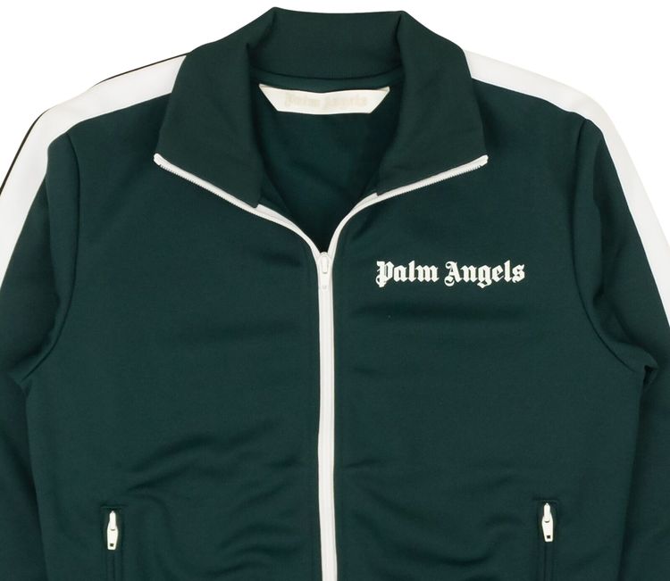 Palm Angels Classic Track Jacket GreenWhite