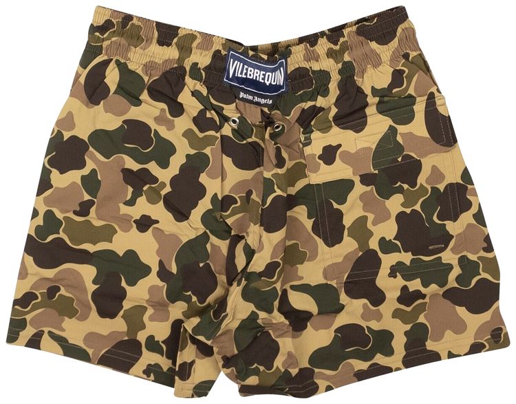 Palm Angels Swim Shorts BeigeBrown