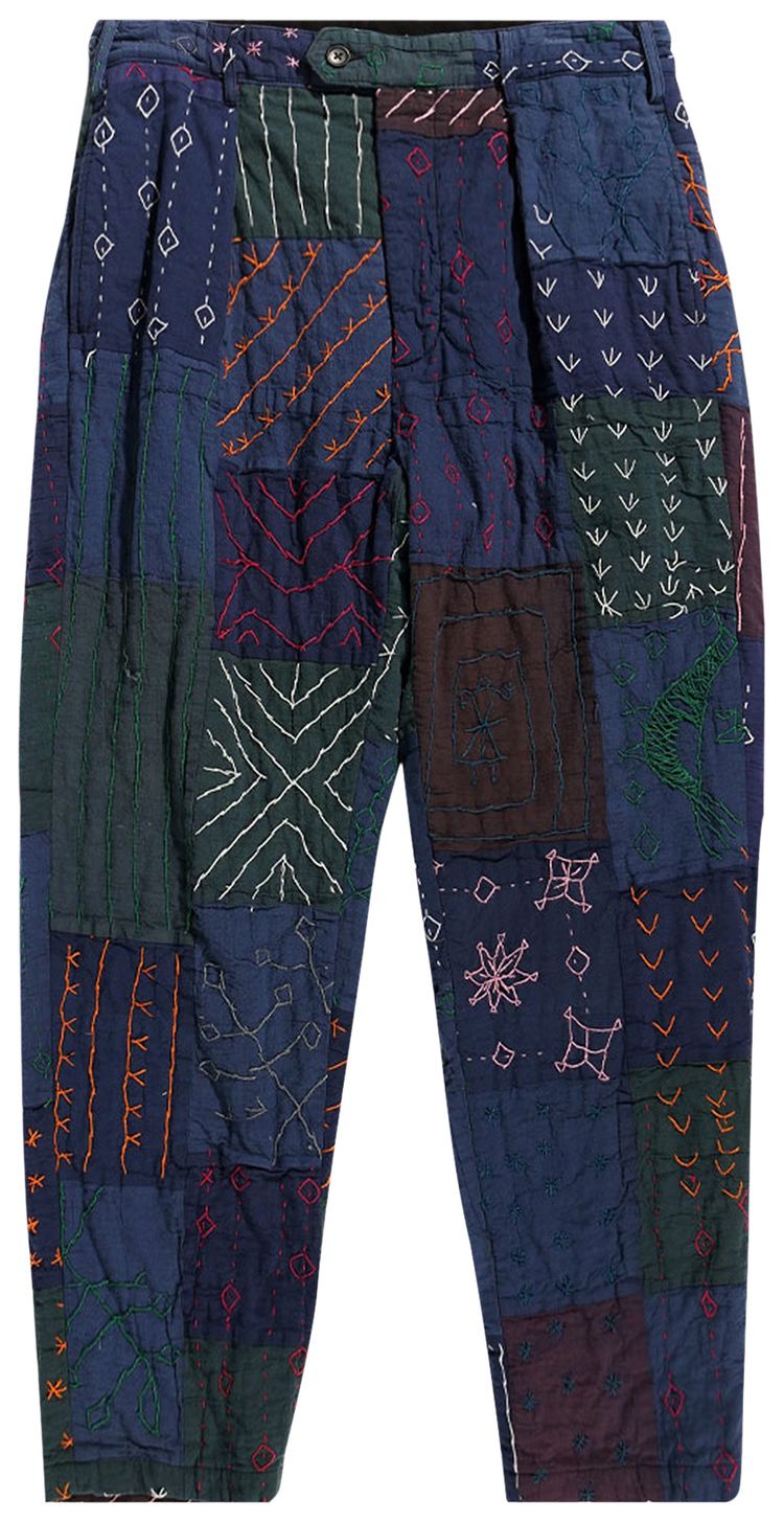 Engineered Garments Square Handstitch Carlyle Pants Navy