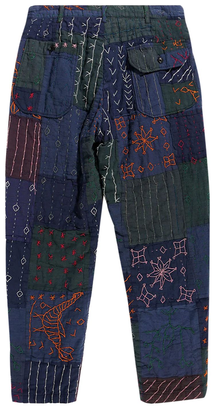 Engineered Garments Square Handstitch Carlyle Pants Navy