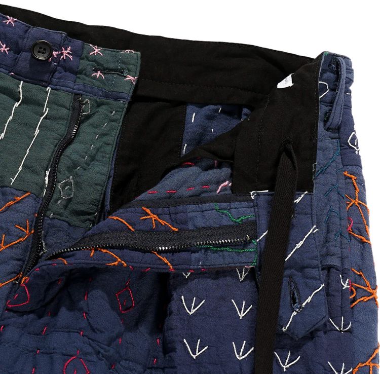 Engineered Garments Square Handstitch Carlyle Pants Navy