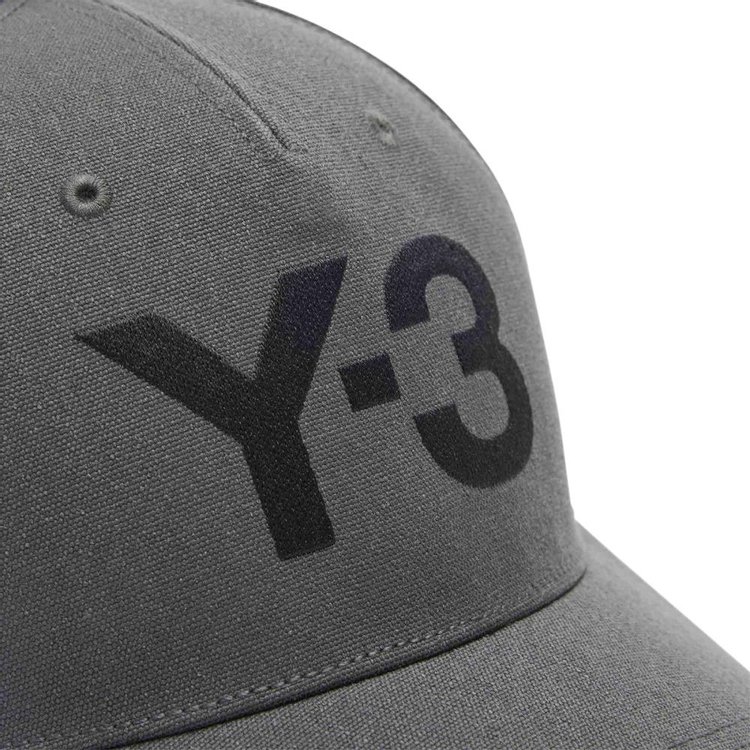 Y 3 Logo Cap Dark Grey HeatherSolid Grey